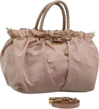 Prada Pre-owned Handbags, female, Pink, Size: ONE SIZE Pre-owned Vintage Hand Bag