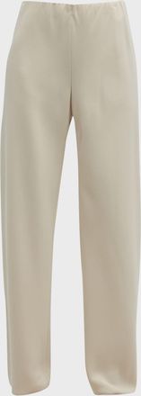 Vince High-Waist Wide-Leg Bias Pants