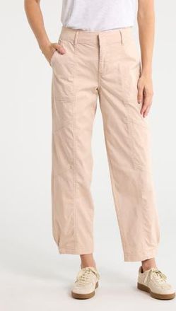 Sanctuary Sahara Tapered Stretch Cotton Utility Pants in Vapor Rose Pink at Nordstrom Rack, Size 26