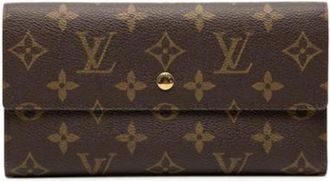 Louis Vuitton Pre-owned Wallets, female, Brown, Size: ONE SIZE Pre-owned Plastic Wallet