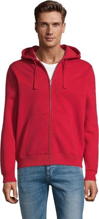 SOLS Heren Spike Full Zip Hoodie (Rood)