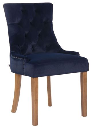 Clp Clp - Silla De Comedor Aberdeen En Terciopelo Azul Antiguo Claro
