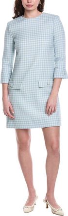 Oscar De La Renta Silk-Lined Wool-Blend Shift Dress