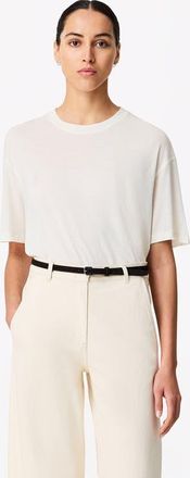 Another Tomorrow Boy Tee in Vanilla at Nordstrom, Size Small It