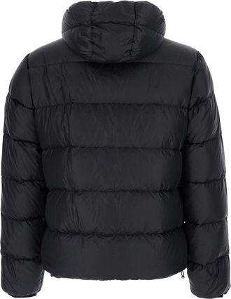 Aspesi Mens Puffer Jacket Black Tech Fabric Polyester Padded & Down