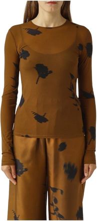 Maison Margiela Tops, Dames, Bruin, XS, Blouse MM