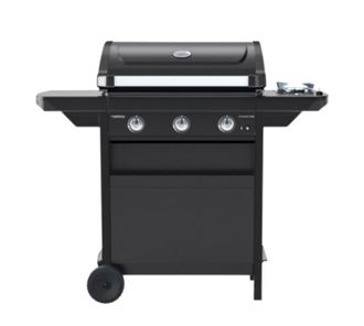 Campingaz Barbacoa De Gas 3 Quemadores Quemador Lateral De Acero Y Tapa Con Term&oacute;metro Compact 3ls