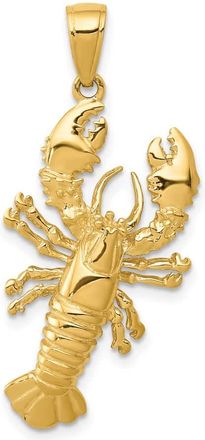 Diamond2Deal 14k Yellow Gold Lobster Pendant