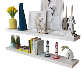 Berkfield Home Modern Wall Shelves 4 pcs White 120 cm
