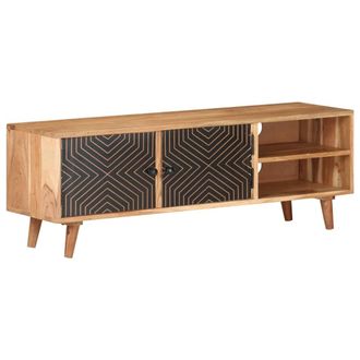 vidaXL Vidaxl - Mueble Para Tv Madera Maciza De Acacia 115x30x39 Cm