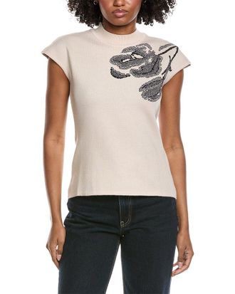 Gracia Knitted Mock Neck Sleeveless Top