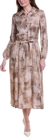 PESERICO Tie Waist Shirtdress