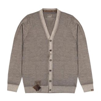 Bob Mendoza Vest - Heren - Truien - Grijs - Maat: M Wol