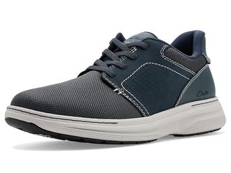 Clarks Craftwell Low Mens Shoes Navy Leather : 10.5 D - Medium, Textile