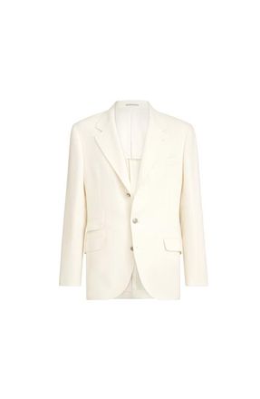 Brunello Cucinelli Hopsack deconstructed blazer in Off-White at Nordstrom, Size 54 It