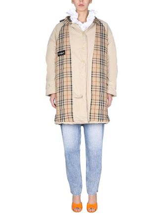 1/OFF Oversized Patchwork Trench Coat