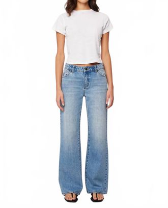 Rolla's Heidi Low Worn Denim Pants In Brad Blue