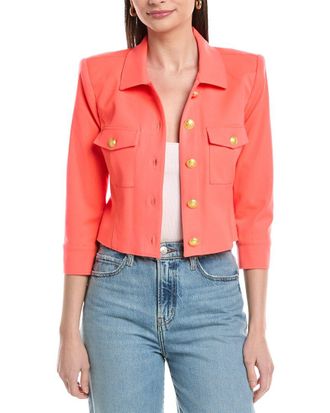 L'agence LAgence Kumi Cropped Fitted Jacket