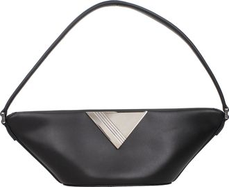 The Attico De Attic zwarte leren handtassen voor dames