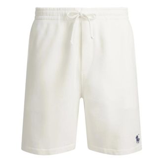 Polo Ralph Lauren Casual Shorts, male, White, Size: XL Fleece Shorts