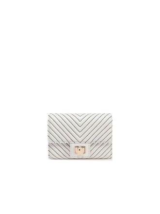Furla Womens Wallet White Ovis Aries Leather Bags