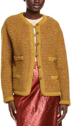 St. John Textured Wool-Blend Jacket