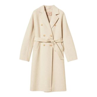 Twinset Dames, Mantels, Beige, Maat: L Wol