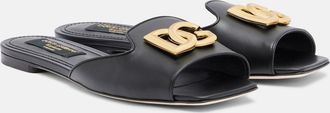 Dolce & Gabbana Abaya DG leather mules