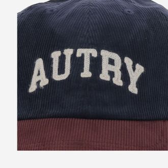 Autry Mens Velvet Cap With Logo Cotton Hat