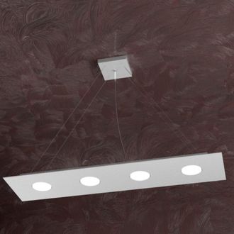 Top-Light Lampadario Moderno Top Light Area 1127 S4 R Gx53 Led Monoemissione Metallo Sospensione, Finitura Metallo Grigio
