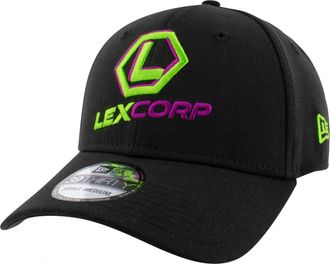 New Era Lex Luther LexCorp Logo 39Thirty Fitted Hat (UK, Alpha, S, M, Black)