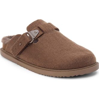 Matisse Footwear Portland Faux Fur Clog in Coffee Textile at Nordstrom Rack, Size 10