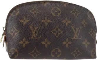 Louis Vuitton Pre-owned Mini Bags, female, Brown, Size: ONE SIZE Pre-owned Canvas Pouch