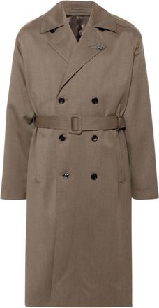 Lardini Stijlvolle Trenchcoat in Kameel - Heren - Trenchcoats - Bruin - M - Jassen