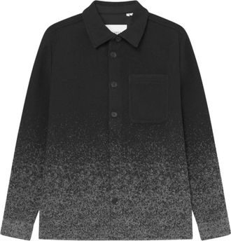 Les Deux Jassen, Heren, Grijs, M, Wol, Kaleb Faded Overshirt
