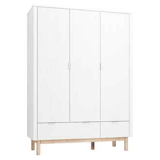 OEM Armoire 3 Portes 2 Tiroirs Pinio Miloo Blanc