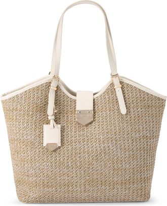Carvela Womens Maria Raffia Tote Bag - Beige Fabric - One Size