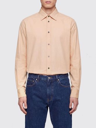 Jil Sander Casual Cotton Shirt with French Collar and Curved Hem