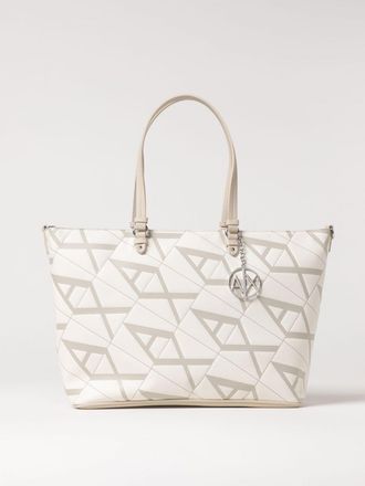 A|X Armani Exchange Borsa Armani Exchange in pelle sintetica a grana con monogram all over