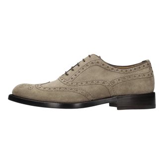 BARRETT Platte schoenen - Heren - Veterschoenen - Beige - 41 EU - Su&egrave;de - Schoenen