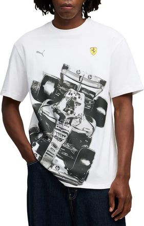 Puma Scuderia Ferrari Premium Graphic T-Shirt in Puma White at Nordstrom, Size Xx-Large