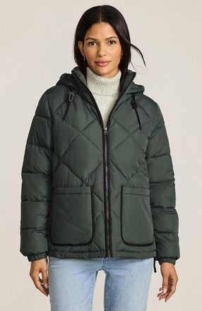 Lands End FeatherFree Insulated Diamond Quilted Jacket in Evening Forest at Nordstrom, Size X-Large P