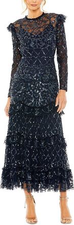 Mac Duggal Flutter Tiered A-Line Dress