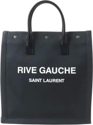 Saint Laurent Pre-owned Tote Bags, male, Black, Size: ONE SIZE Pre-owned Vintage Tote Bag