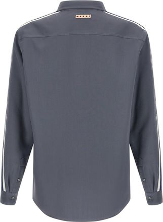 Marni Mens Gray Virgin Wool Blouse