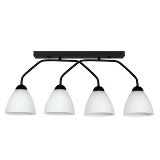 OEM Lampadario A Sospensione Per Cucina, Con Sfere Bianche, Stile Loft, Led, 4xe27 Zeta 15-497