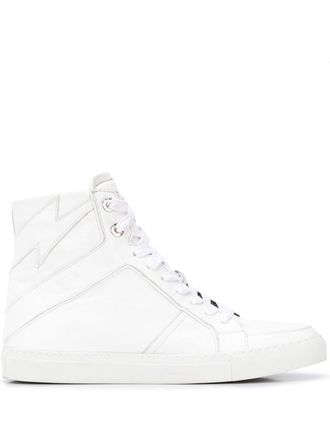 スニーカー Mid Fly On Sneakers - Zadig & Voltaire - Leather - White Zadig & Voltaire Mid Fly On Sneakers - Zadig & Voltaire