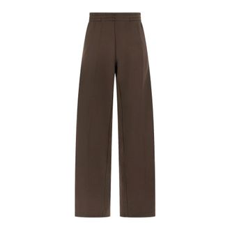Gucci Katoenen jersey vrijetijdsbroek met Web - Dames - Broeken - Bruin - Maat: M Katoen