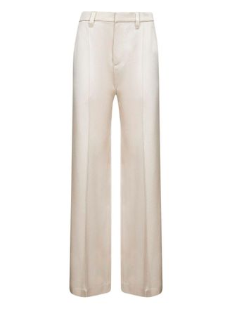 Brunello Cucinelli Brunello Cucinelli Womens Wide-leg Trousers - Ivory - Size EU 44 (Womens)
