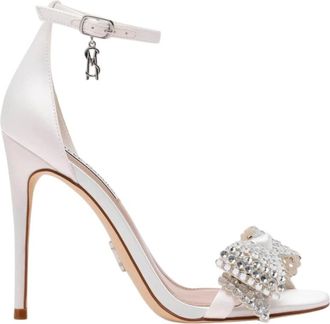 Steve Madden Sandaal met hoge hak - Dames - Schoenen - Beige - Maat: 36 EU Satijn